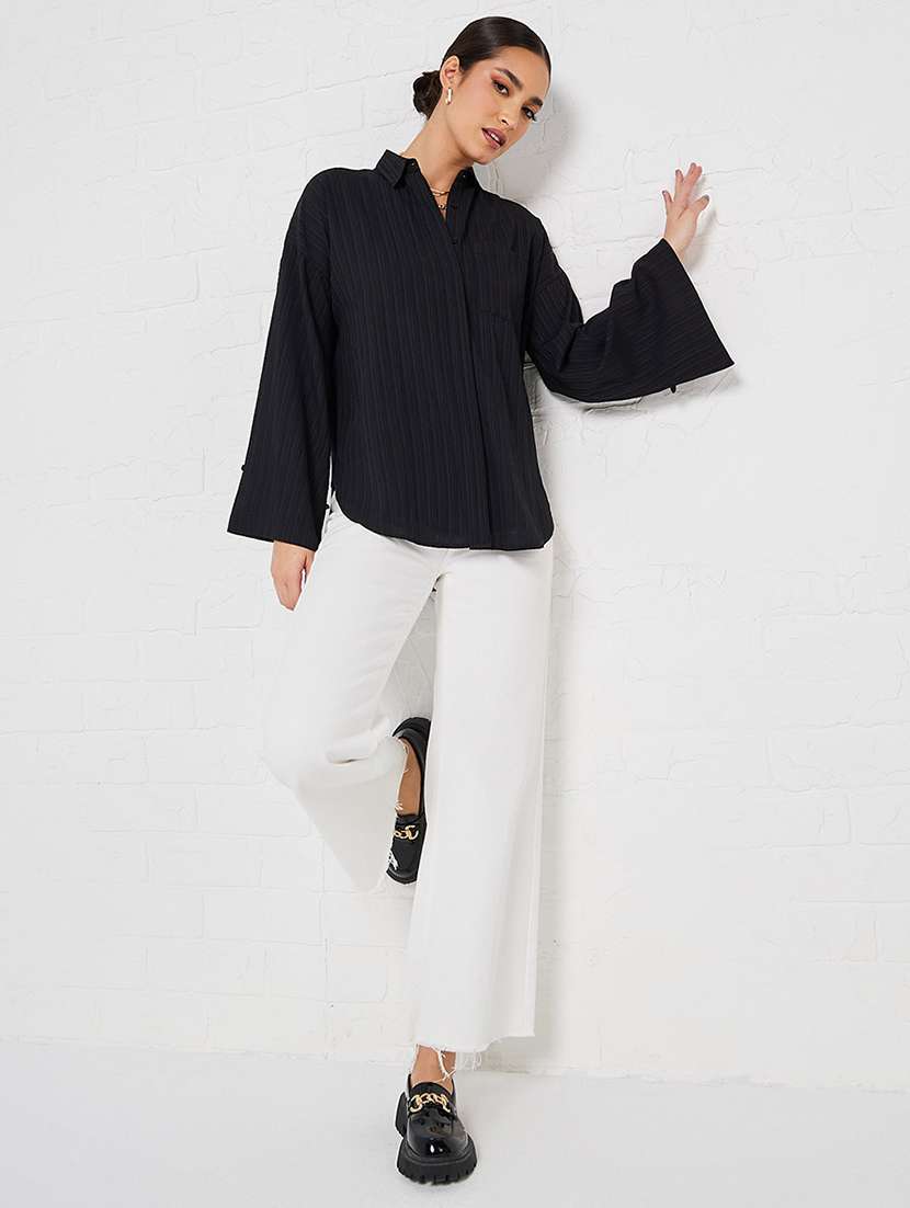 women self design regular shirt - 20501208 -  Standard Image - 2