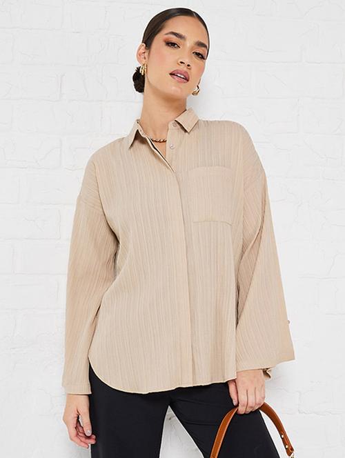 women self design regular shirt - 20501209 - Standard Image - 0