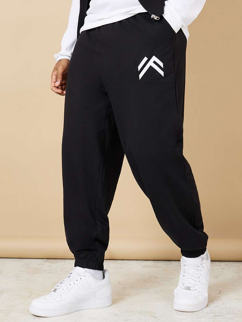 men solid jogger