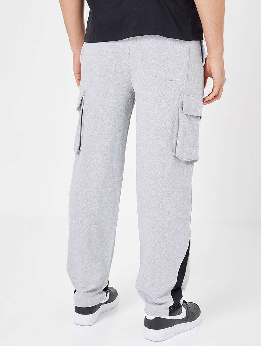 men solid cargo track pant - 20501308 -  Standard Image - 2