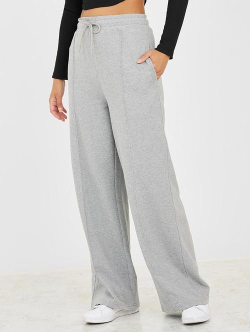 women solid track pants - 20501380 - Standard Image - 0