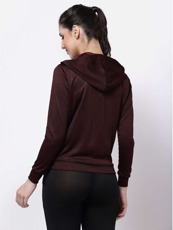 coffee brown solid hooded regular jacket - 20501503 -  Standard Image - 2