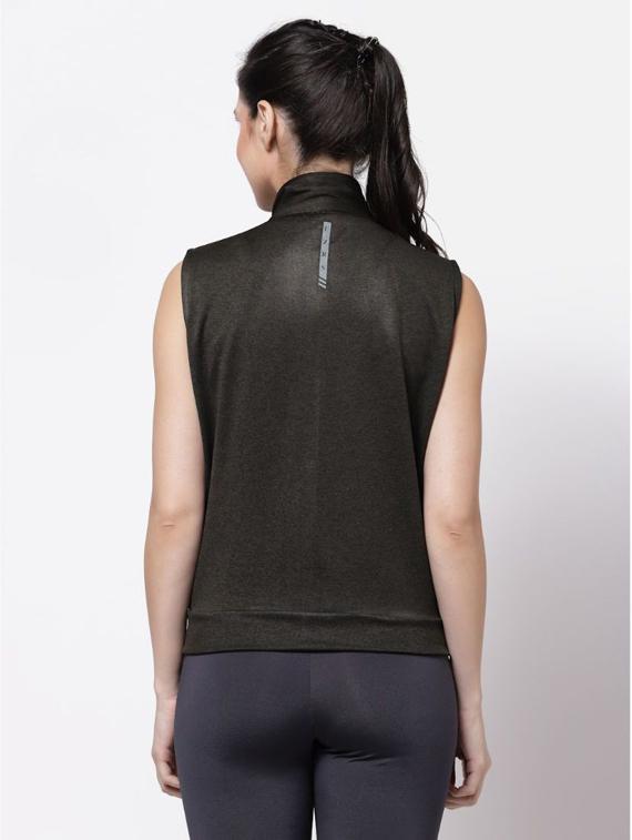 women charcoal sleeveless jacket - 20501531 - Standard Image - 2