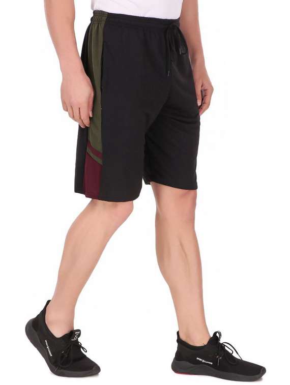 men color block cotton bermudas shorts - 20501567 -  Standard Image - 2