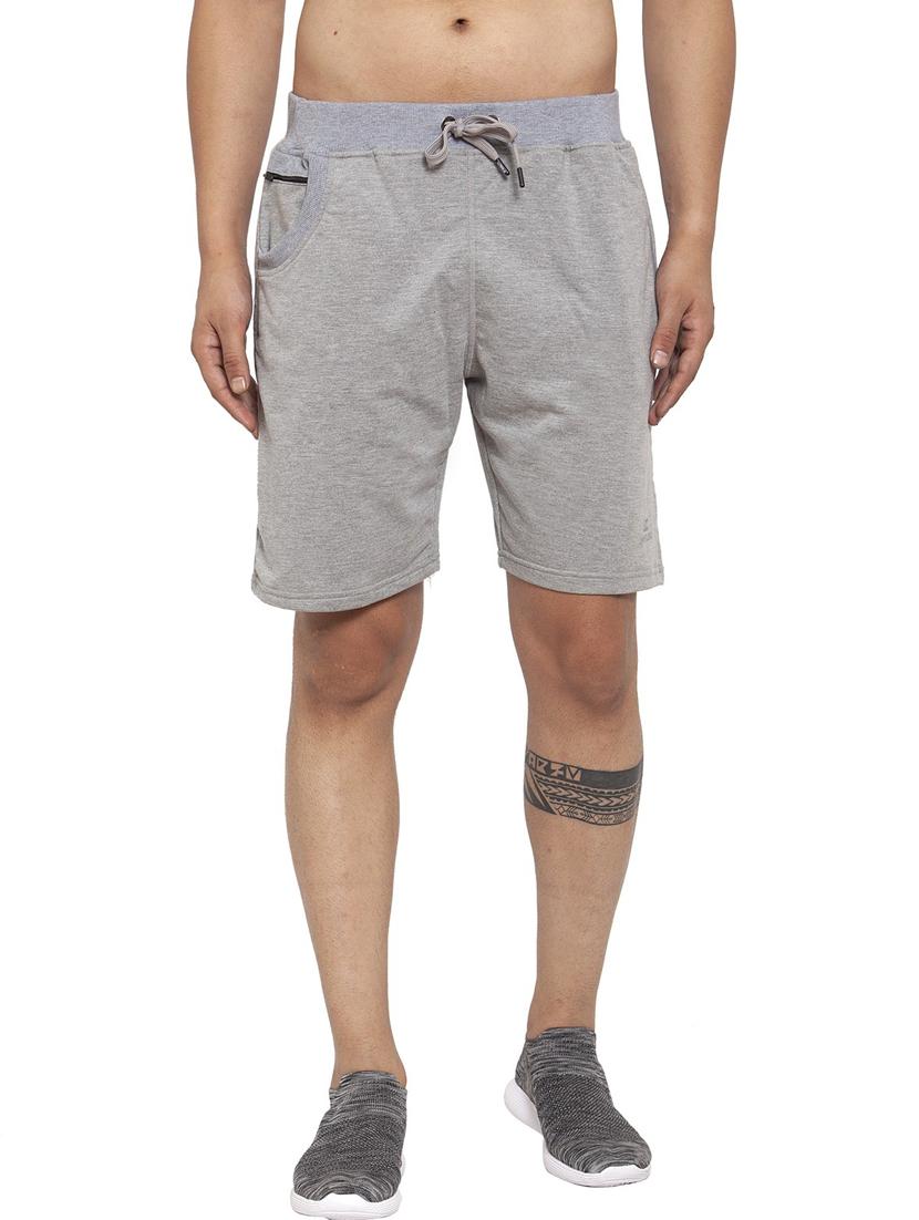 men melange cotton bermudas shorts - 20501574 - Zoom Image - 0