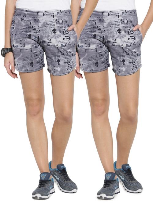 combo of 2 cotton regular short - 20501609 -  Standard Image - 0
