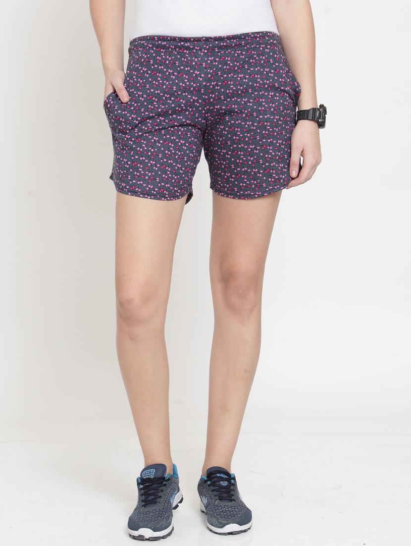 women multi colored cotton blend short - 20501629 - Zoom Image - 0