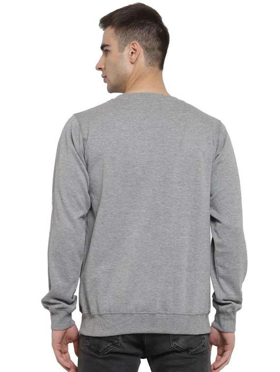 men solid cotton regular sweatshirt - 20501638 - Standard Image - 2