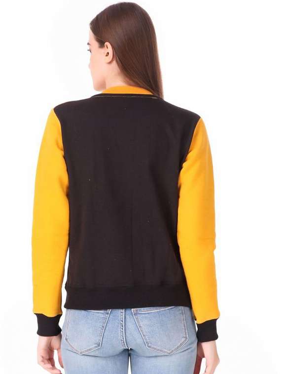women color blocked button hoodie - 20501652 -  Standard Image - 2
