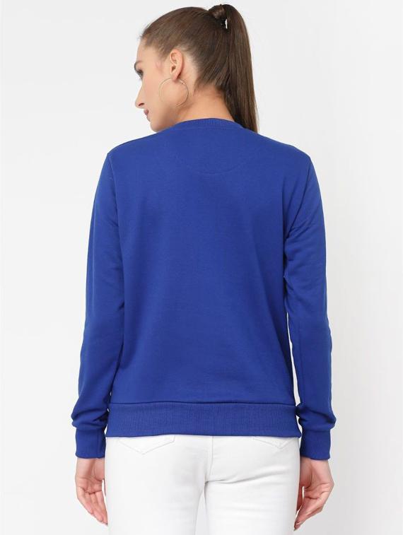 blue solid regular sweatshirt - 20501671 - Standard Image - 2
