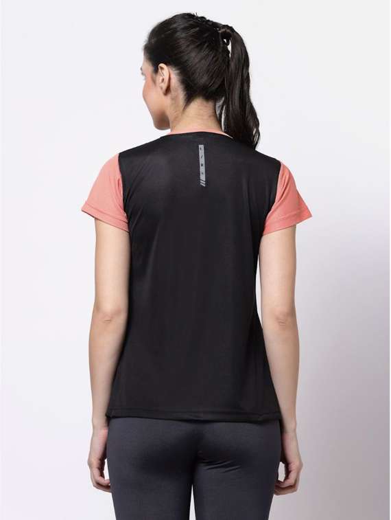 women's color block henley neck t-shirt - 20501735 -  Standard Image - 2