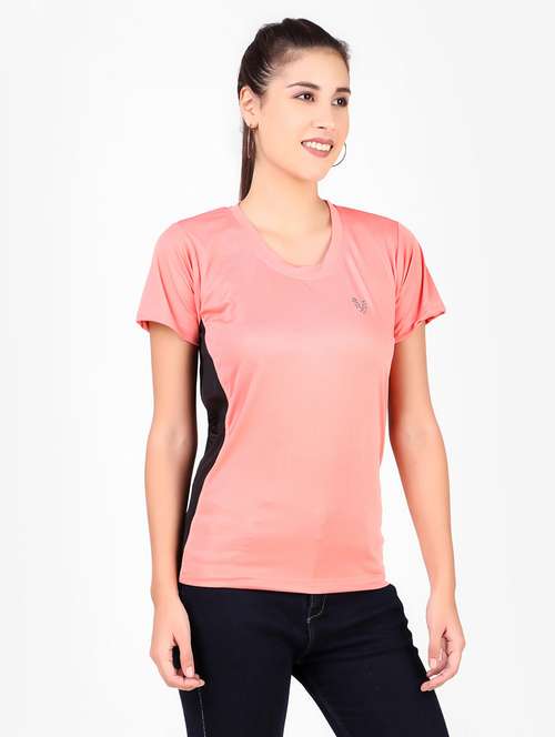 women's color block crew neck t-shirt