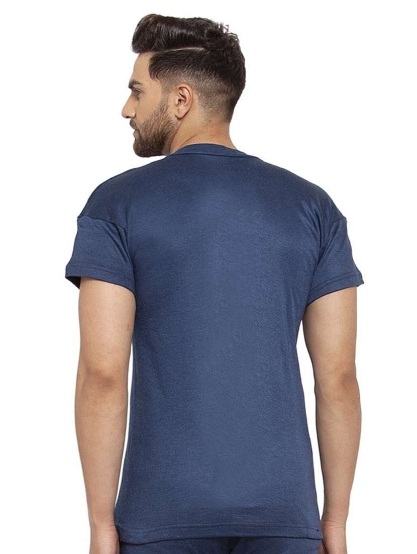 blue cotton thermal top - 20501903 - Standard Image - 2