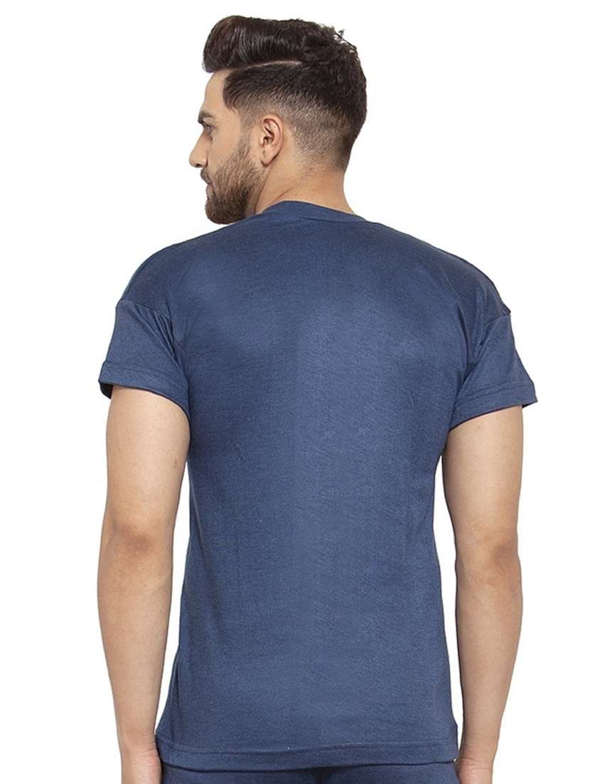 blue cotton thermal top - 20501908 - Standard Image - 2