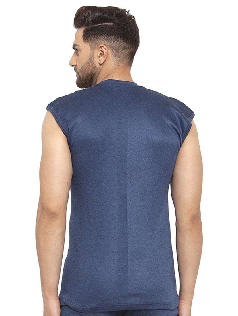 blue cotton thermal top - 20501928 - Standard Image - 2