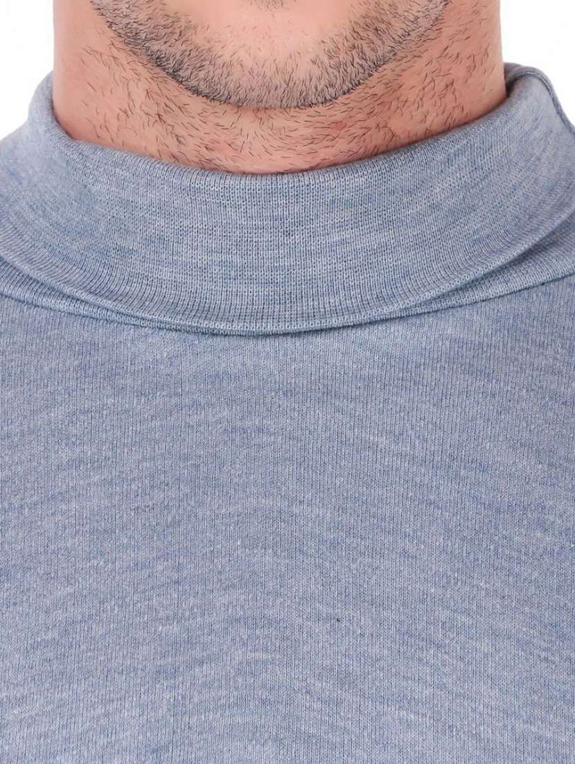 men greyish blue cotton thermal set - 20501956 -  Standard Image - 2