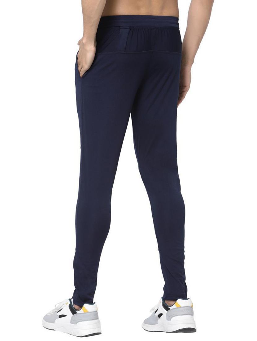 men navy blue polyester track pant - 20502232 - Standard Image - 2