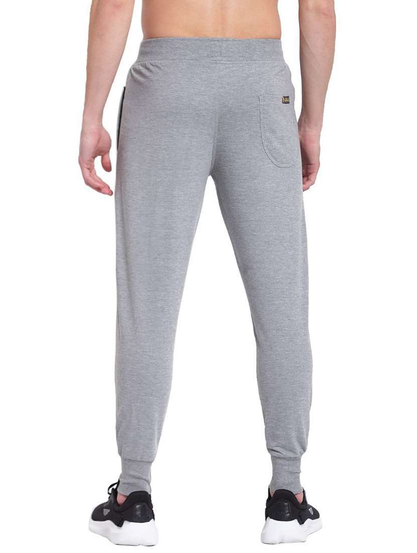 men grey cotton blend joggers  - 20502247 -  Standard Image - 2