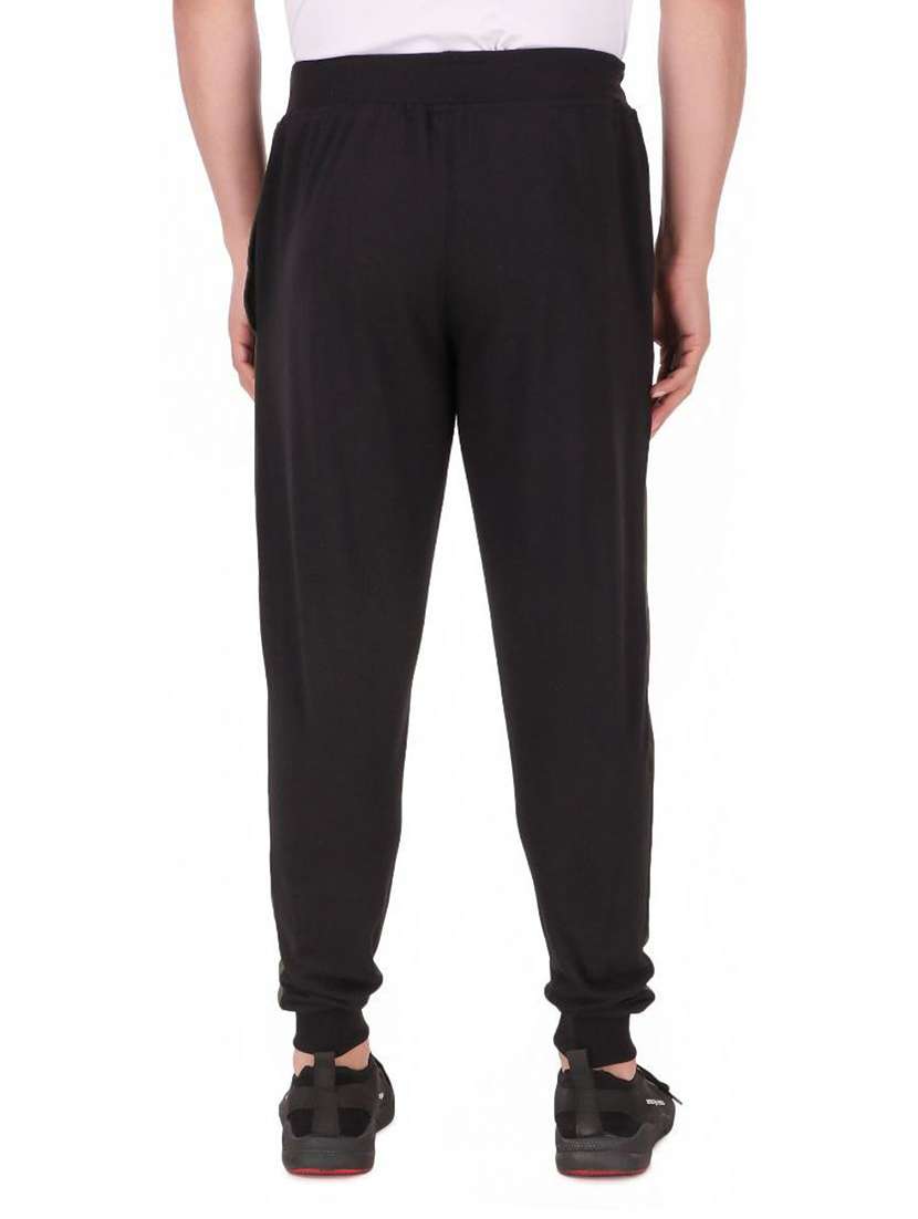 men black cotton blend joggers - 20502258 -  Standard Image - 2