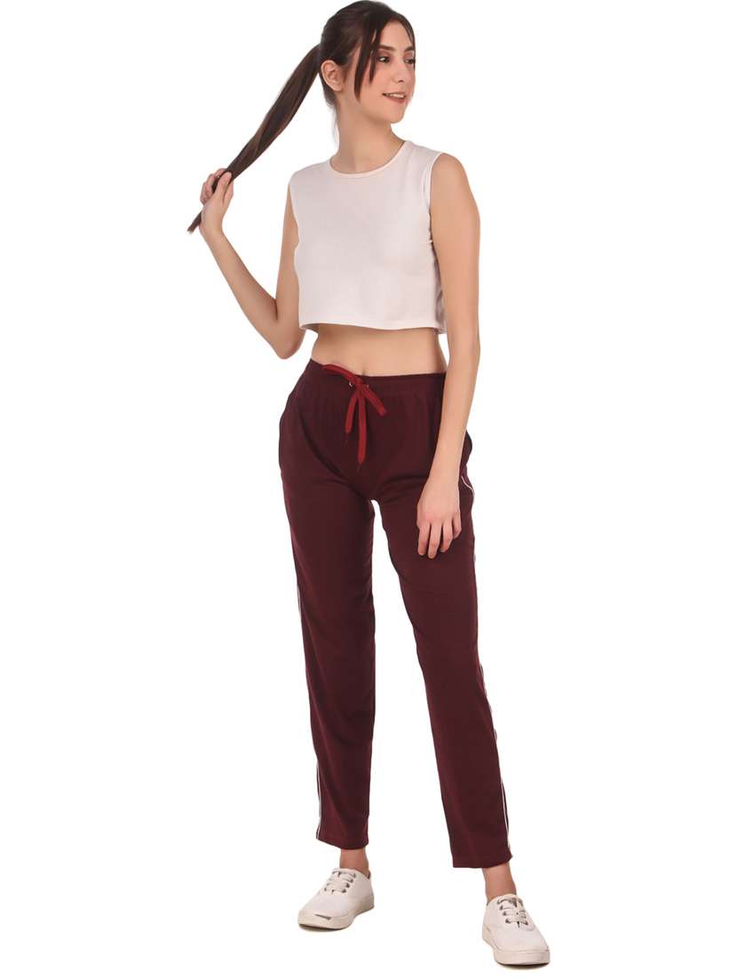 women solid pajama - 20502376 - Standard Image - 2