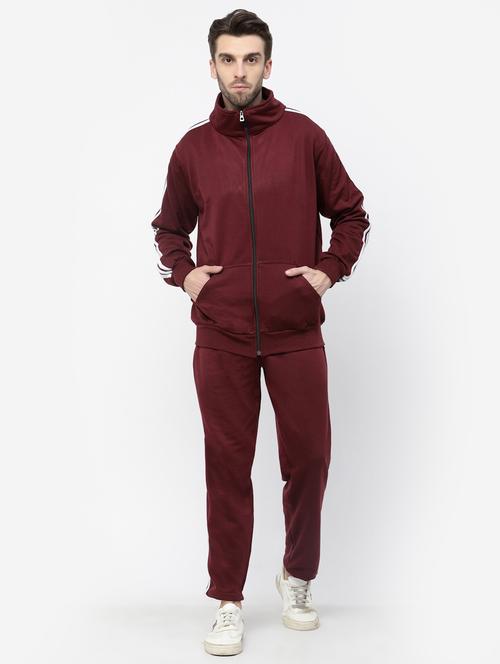 men red cotton blend track suit - 20502495 -  Standard Image - 0