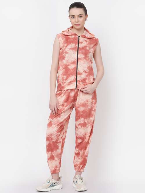 women peach jacket and trouser co-ord set  - 20502505 -  Standard Image - 0