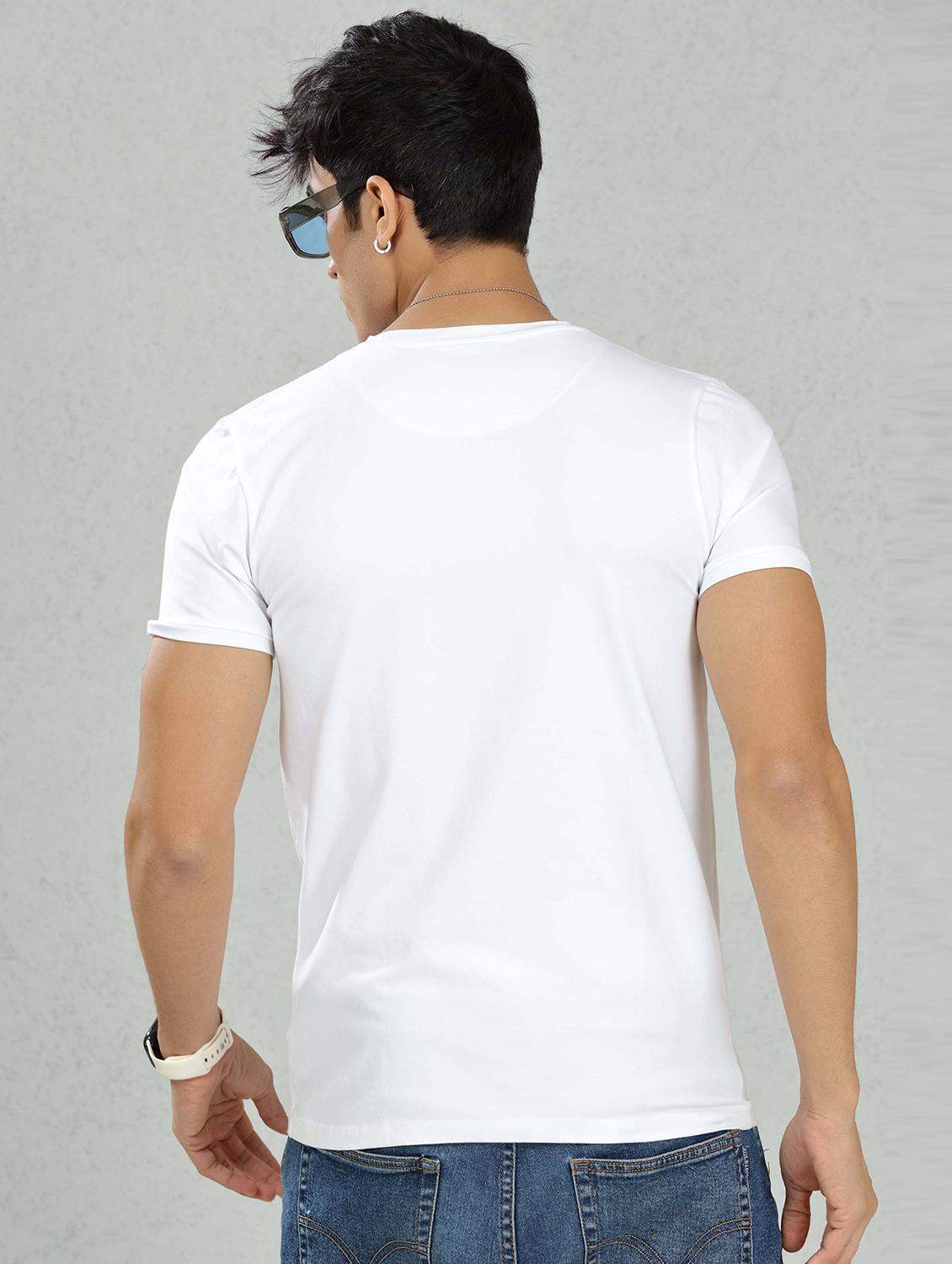 men white cotton regular t-shirt - 20502926 - Standard Image - 2
