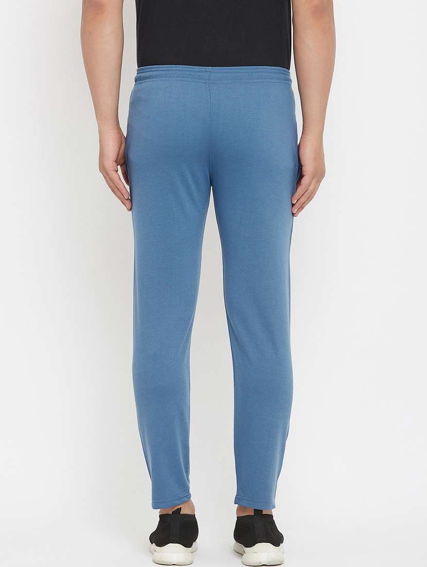 men solid cotton track pant - 20506423 - Standard Image - 2
