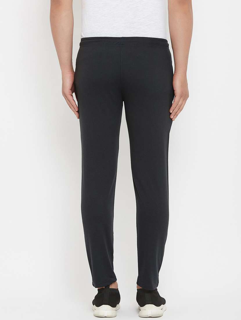 men solid cotton track pant - 20506425 - Standard Image - 2