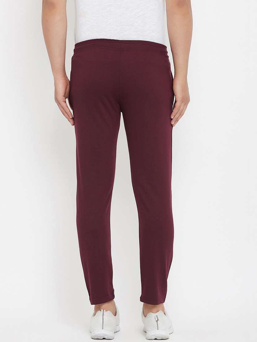men solid cotton track pant - 20506427 - Standard Image - 2