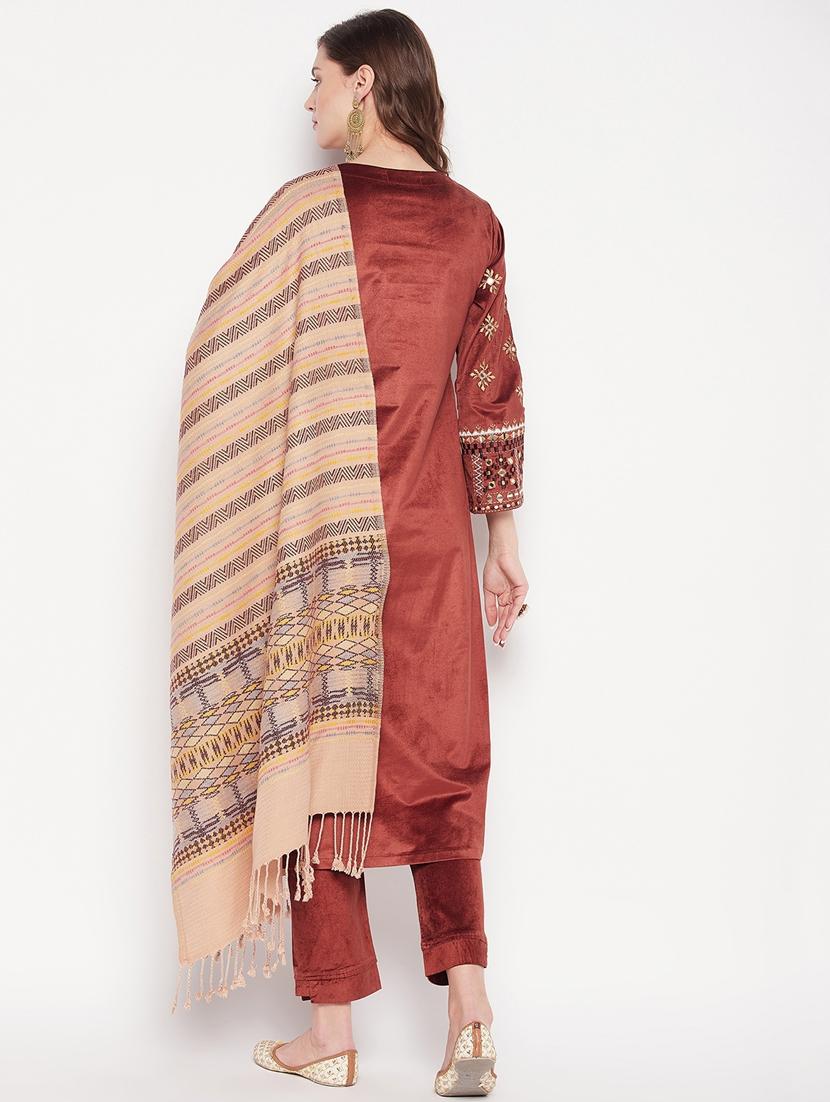 brown long sleeve suit set - 20506619 - Standard Image - 2