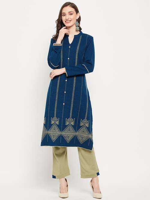 embroidered kurta pant set  - 20506672 -  Standard Image - 0