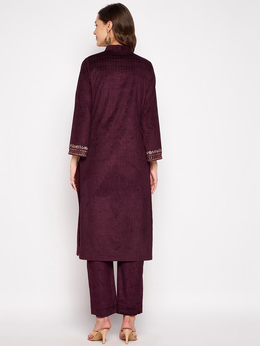 embroidered kurta pant set - 20506730 - Standard Image - 2