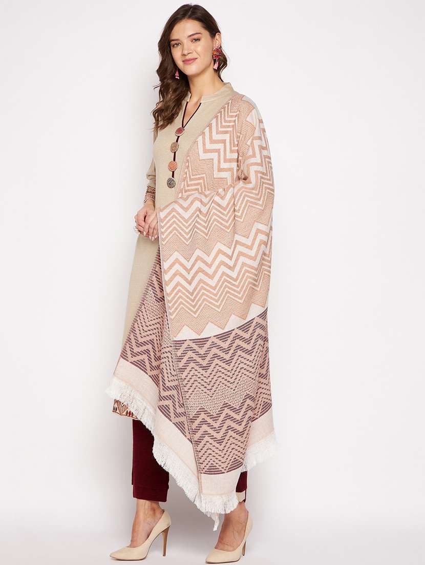 women beige self design long sleeve suit set - 20506755 -  Standard Image - 2