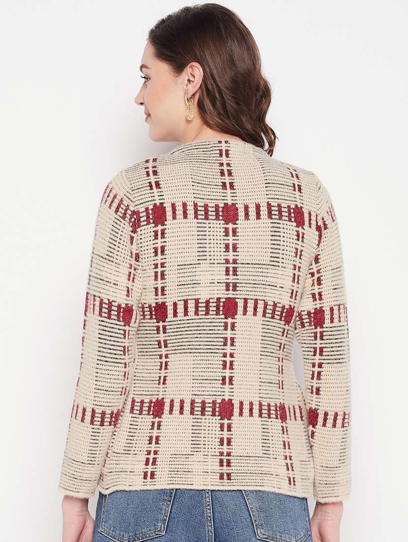 women multi colored wool blend cardigan - 20506900 -  Standard Image - 2