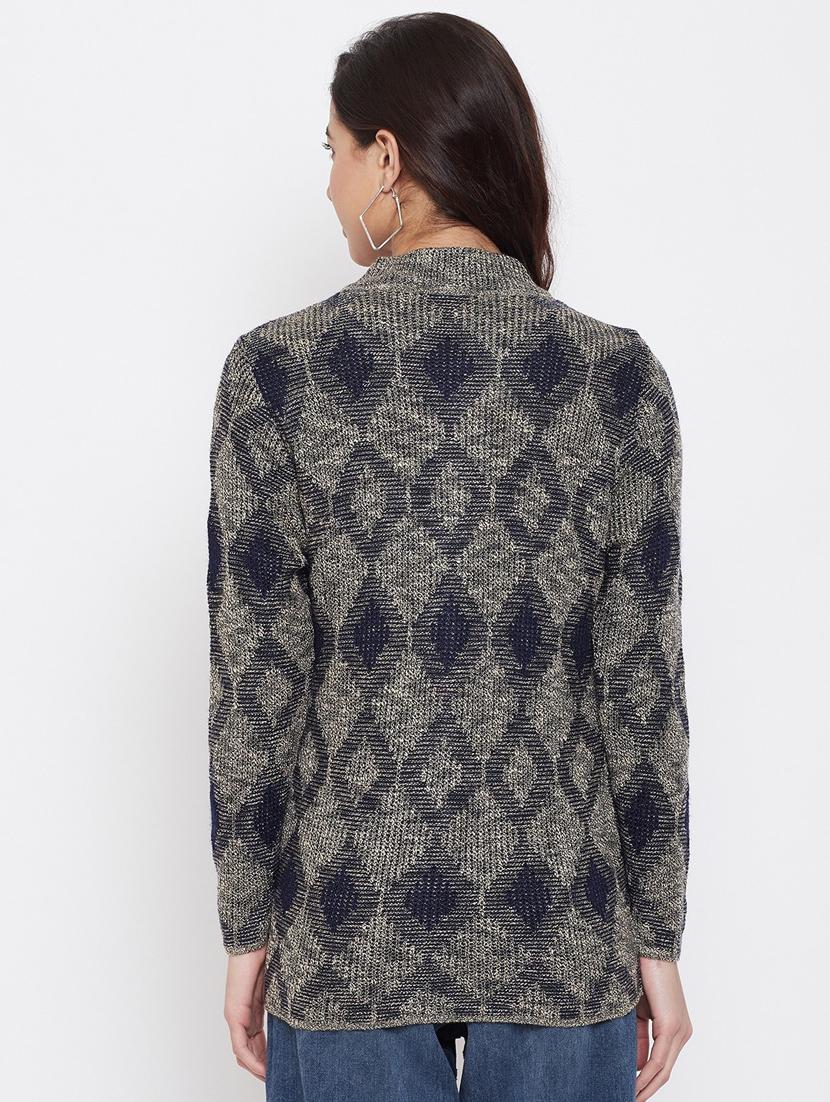 women multi colored wool blend cardigan - 20506904 - Standard Image - 2