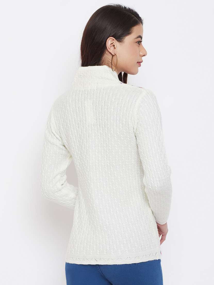 women multi colored wool blend cardigan - 20506982 - Standard Image - 2
