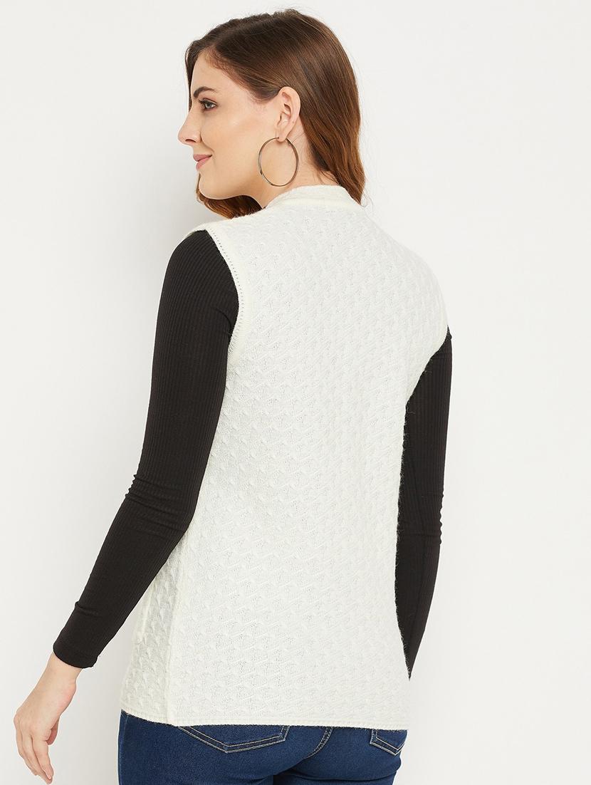 women white sleeveless cardigan - 20507001 - Standard Image - 2