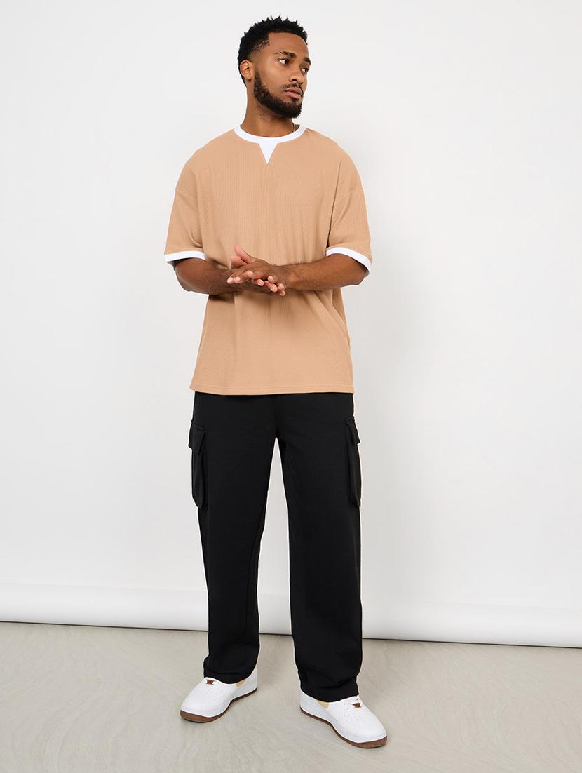 men's solid oversized t-shirt - 20508037 - Standard Image - 2