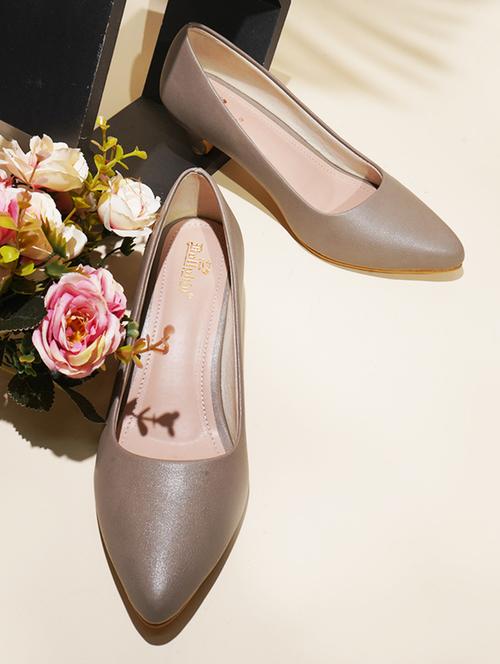 women dark nude slip on pump - 20508406 - Standard Image - 0