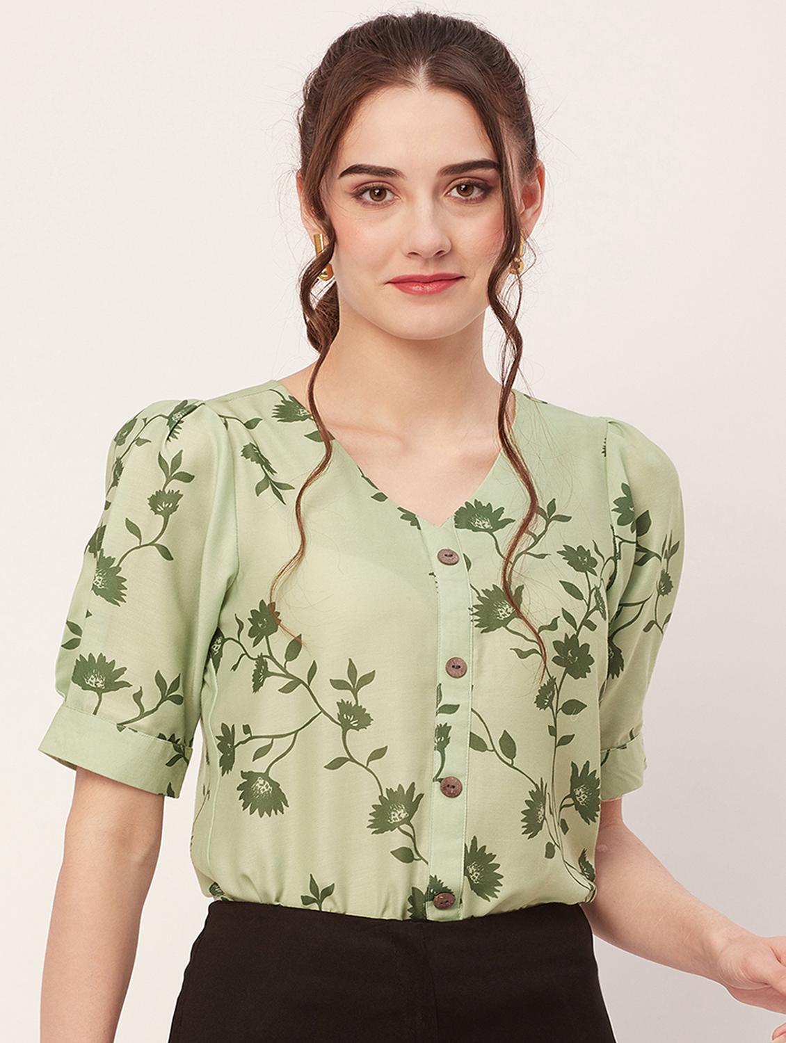 women neo mint polyester regular top - 20508835 - Zoom Image - 0