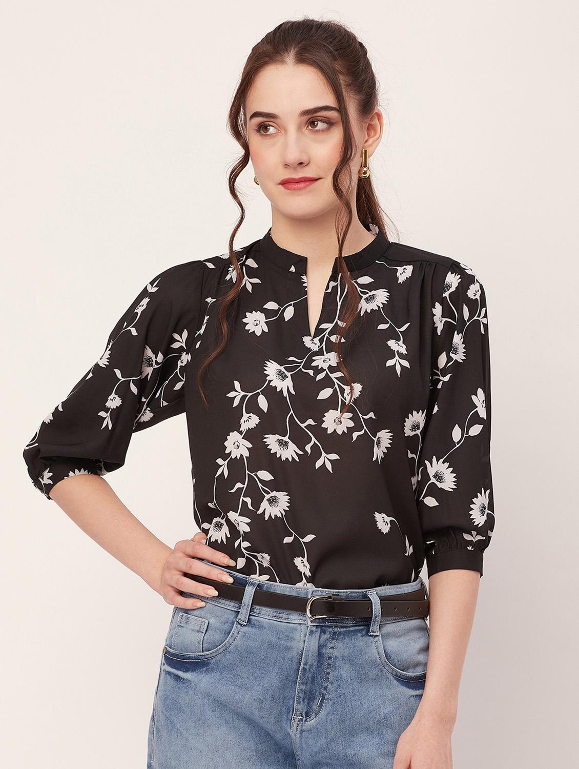 women printed regular top - 20508842 - Zoom Image - 0