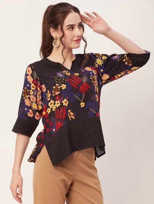 women printed regular top - 20508857 - Standard Image - 0