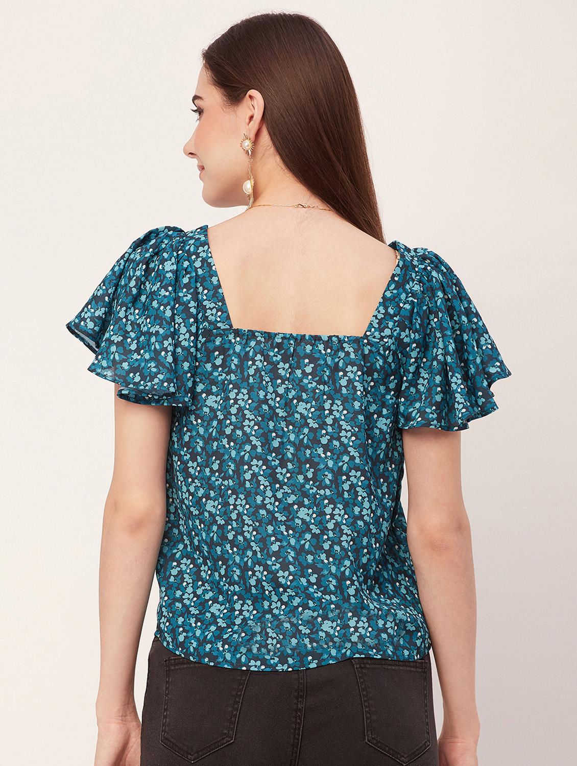 women printed regular top - 20508879 - Standard Image - 2