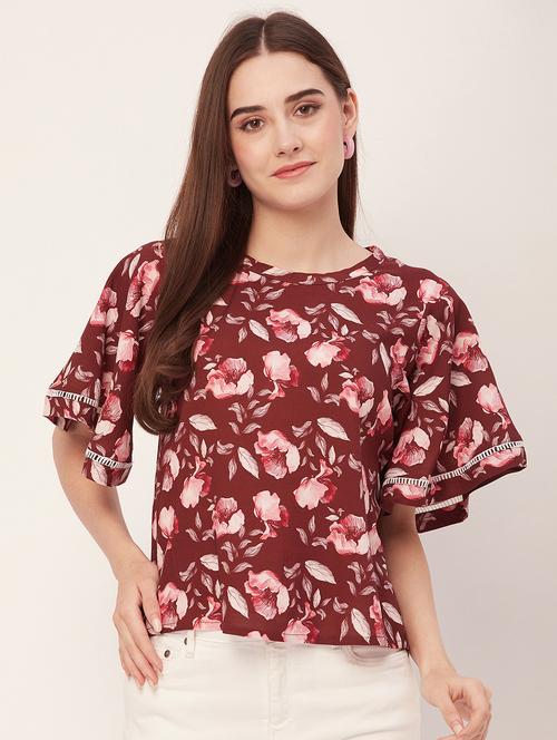 women printed regular top - 20508880 - Standard Image - 0