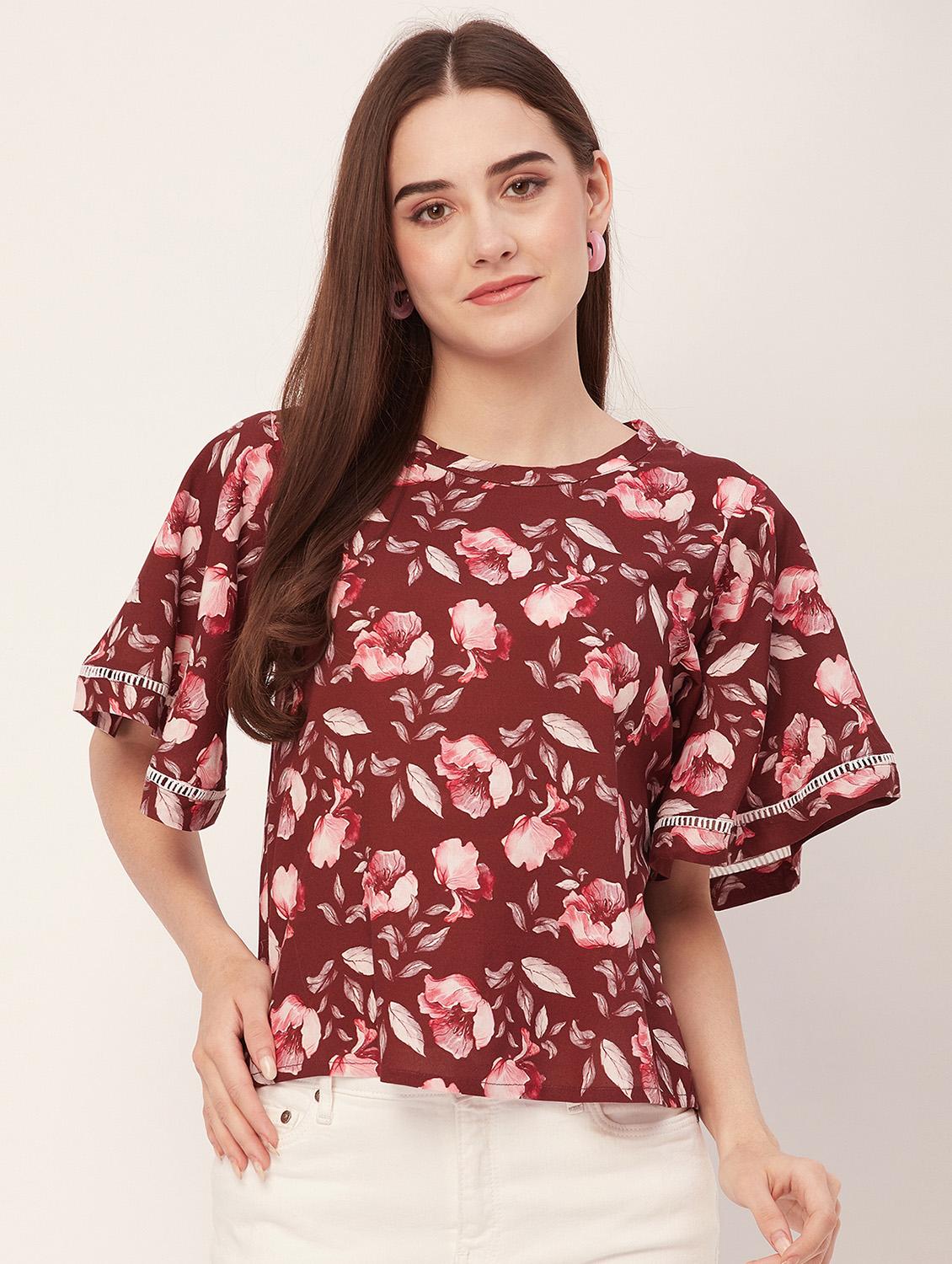 women printed regular top - 20508880 - Zoom Image - 0