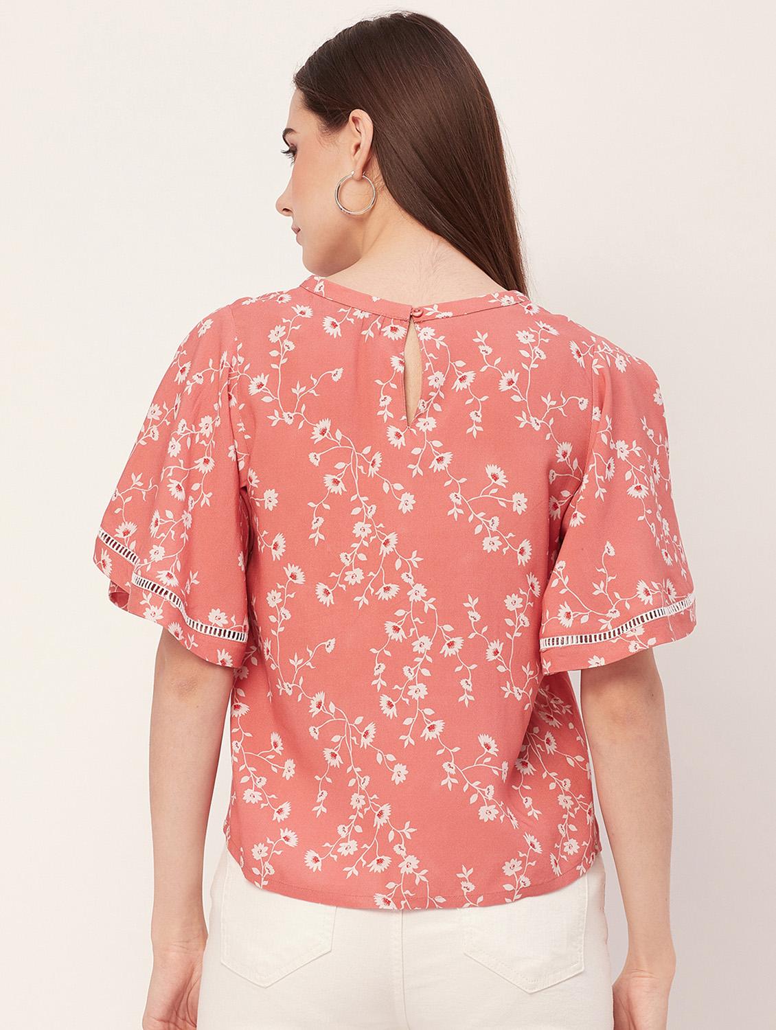 women floral printed regular top - 20508883 - Standard Image - 2