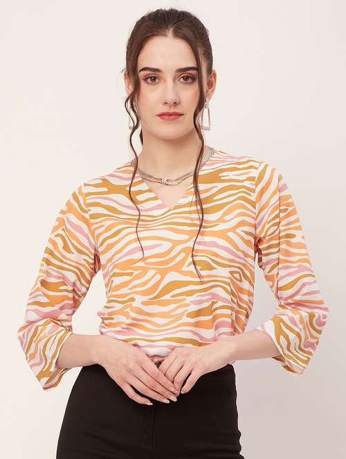 women animal printed regular top - 20508913 -  Standard Image - 0