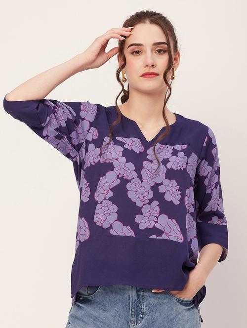 women floral printed regular top - 20508921 - Standard Image - 0