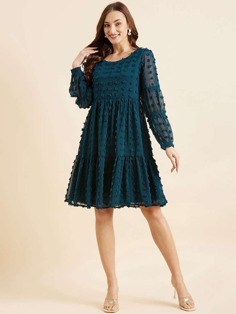 women self design a-line dress - 20509129 -  Zoom Image - 0